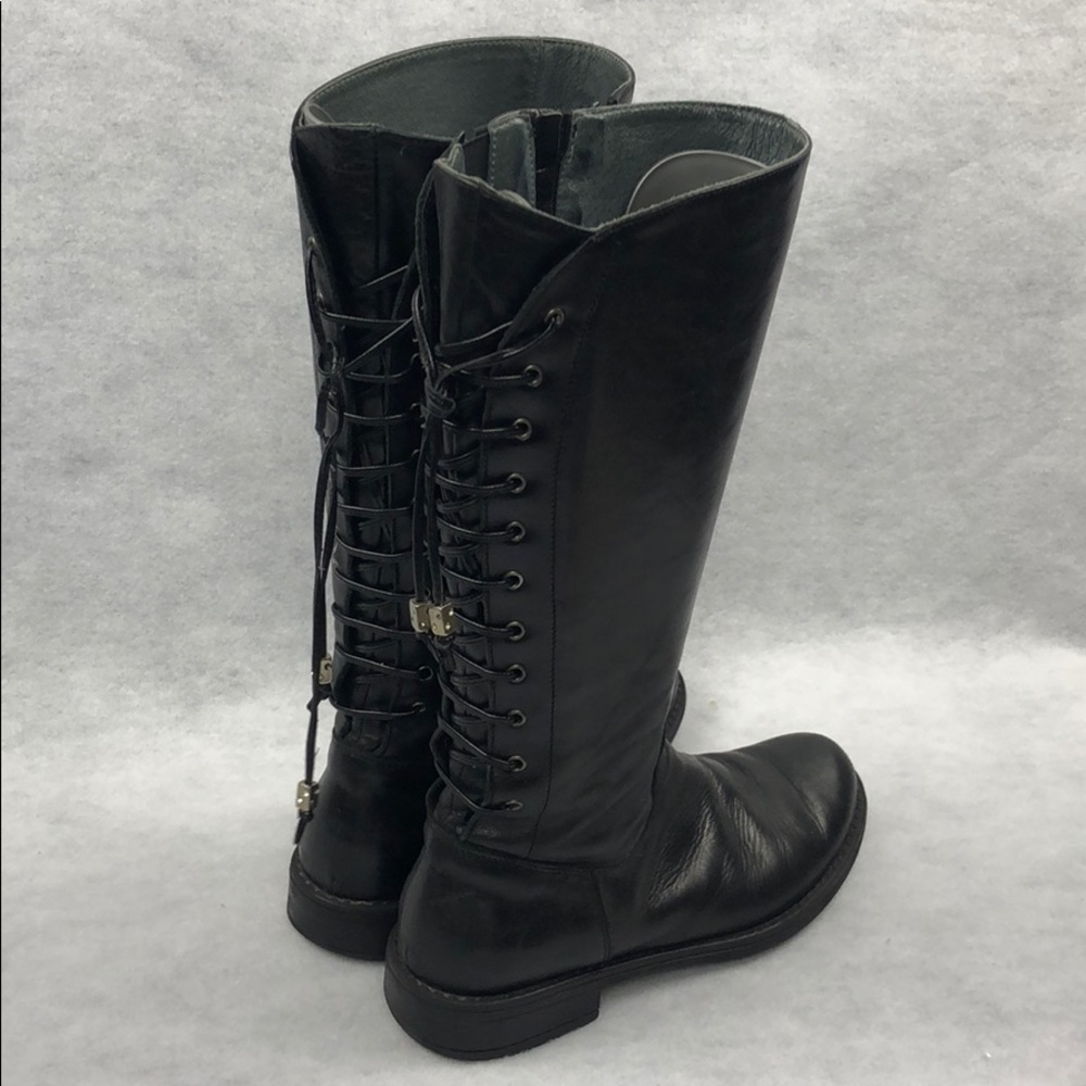 Berdini travel team leather lace up black boots